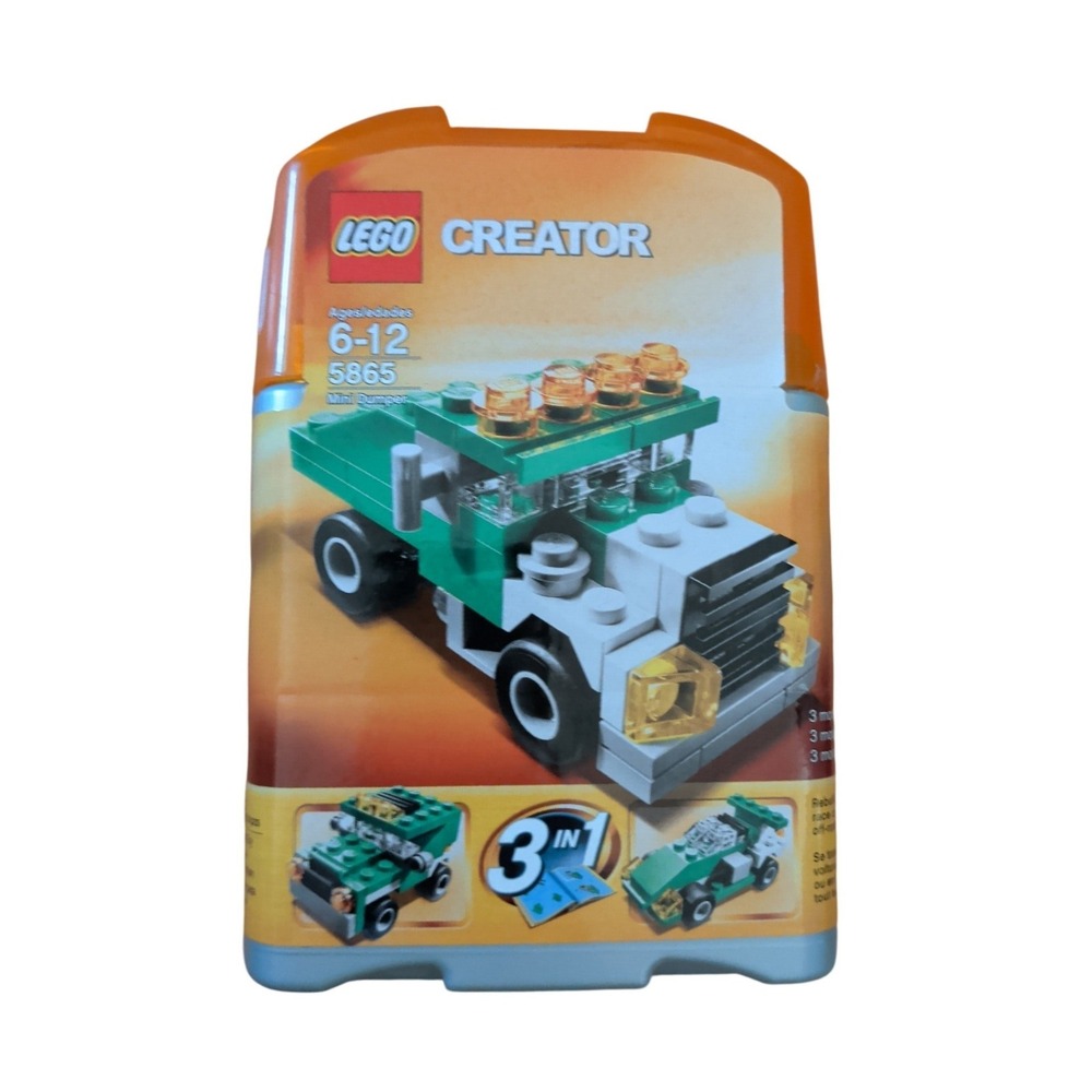 LEGO Creator 5865 Mini Dumper 3-in-1 Building Set 60 Pieces New in Pod